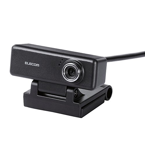 【正規代理店】 エレコム UCAM-C520FBBK ELECOM WEBカメラ 200万画素 HD 720p 30FPS マイク内蔵 高精細ガラスレンズ ケーブル長1.5m