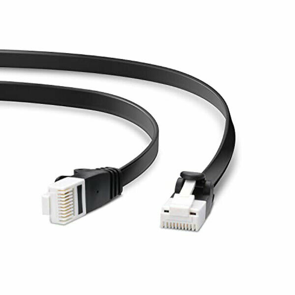 ELECOM LD-GFAT/BK30 カテゴリー6A対応LANケーブル/LD-GFATBKシリーズ/3m フラットケーブル 配線 ブラック ツメが折れない ヨリ線 爪折れ防止コネクタ 超高速 ツメ折れ防止タイプ パソコン エレコム ケーブル フラットタイプ 送料無料