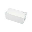 【2個セット】 サンワサプライ ケーブル& タップ 収納ボックス CB-BOXP2WN2 ケーブル&タップ収納ボックス Mサイズ ホワイト 配線カバー 配線 収納 隠し コード収納 充電ステーション おしゃれ おまとめセット 高品質(2)