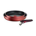 【10個セット】 ティファール T-fal 取っ手のとれる フライパンセット 3点セット IH ガス火対応 インジニオ・ネオ IHルージュ・アンリミテッド こび...
