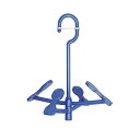 【2個セット】 オーエ マイランドリー2 フットくんシューズハンガー ブルー 日用品雑貨 洗濯用品 物干しハンガー 室内物干し 屋外干し 梅雨 高品質