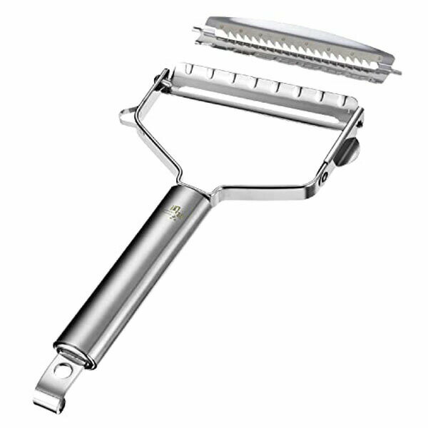 貝印 KAI 関孫六 ワイドピーラー (スライス & 千切りセット) 日本製 DH3301 芽取り クッキング 千切り 収納 プレゼント 食洗機対応 キッチン 新生活 カバー付き 日用品 キッチンツール ワイドタイプ ステンレス製 調理小物