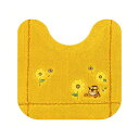 【2個セット】 センコー となりのトトロ 花のバス停 トイレマット 約58×60cm イエロー キャラクター ネコバス ジブリ 19752 足元マット 便座カバ...