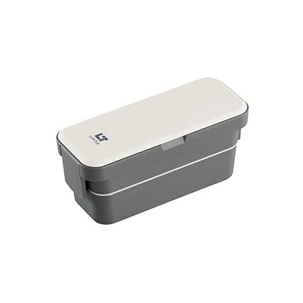 【3個セット】 アスベル 弁当箱 ランタス WS-T800C 幅21.3cm×奥行8.6cm×高さ9.4cm バッグ付 ホワイト 抗菌 食洗機対応 スリム ラン...