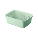 【5個セット】 アスベル Nポゼ水切りセット 中 グリーン 抗菌 食器 カゴ キッチン 水切りバスケット 新生活 水廻り 台所 キッチン用品 水切りセット 水切りラック テーブル バスケット 厨房 清掃 洗浄 コップ ポゼ シンク 業務用 銀イオン 人気商品(3)