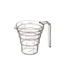 【2個セット】 山崎実業 段々計量カップ 200ML クリア 2697 見やすい 計量 プレゼント 人気 食洗機対応 キッチン 新生活 下ごしらえ 食洗器対応 ...