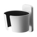 【5個セット】 山崎実業 Yamazaki ウォール ドライヤーホルダー ホワイト 約W10×D10×H10cm ボーテス 吸盤 ドライヤー収納 コードもすっき...