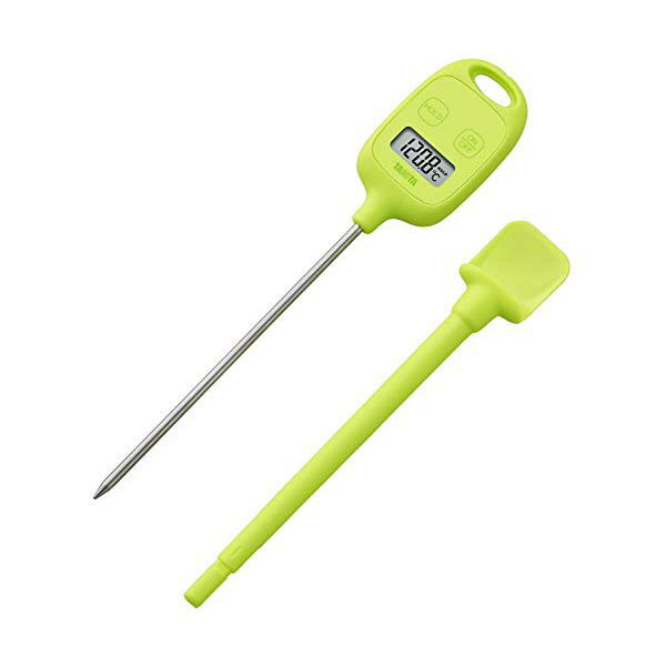 【3個セット】 タニタ 温度計 料理 調理 50~240度 グリーン TT-583 GR スティック温度計 お湯 チョコレート スティック 計量 ミルク キャッ...