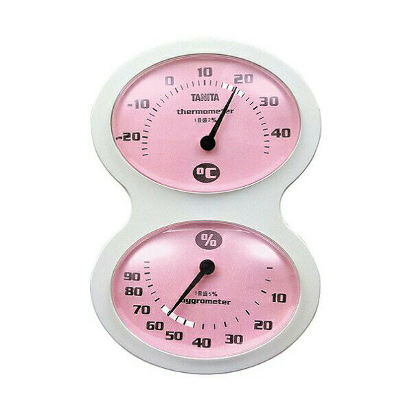 【5個セット】 タニタ TT-509PK 温湿度計 温度 湿度 アナログ 壁掛け ピンク TT-509 PK Tanita TANITA