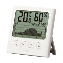 【2個セット】 タニタ 温湿度計 時計 カレンダー 温度 湿度 デジタル グラフ付 ホワイト TT-580 WH 温湿度の変化を確認 熱中症対策 湿度計 簡単 室内 プレゼント 熱中症 大画面 品番 子供部屋 観葉植物 卓上 壁掛け 介護 キッチン家電 高品質