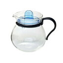 【10個セット】 iwaki KT842-BL 耐熱ガラス ティーポット レンジのポット プチティー ブルー 400ml イワキ AGCテクノグラス AGC キ...
