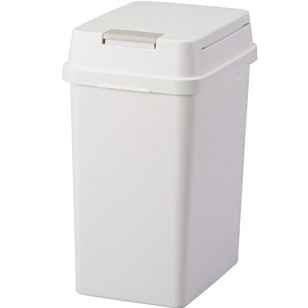 アスベル ゴミ箱 日本製 パッキン 密閉 プッシュ 20L パッキン付き 生ごみ オムツ ペットシーツ ホワイト 幅23.0×奥行31.5×高さ42.0cm リビング 臭い 小さめ ダストボックス スリム キッチン 品番 新生活 簡単設置