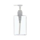 【3個セット】 ベストコ Bestco シャンプー用ディスペンサー クリア 280ml ネトヨン・レ スクエア ボトル ND-4334 液体 シャンプー せっけ...