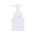 【2個セット】 ベストコ Bestco シャンプー用ディスペンサー ホワイト 250ml ネトヨン・レ スクエア 泡 ボトル ND-4371 泡タイプ せっけん...