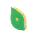【3個セット】 マーナ MARNA POCO ポコ 葉っぱ型スポンジ グリーン 3層構造 キッチンスポンジ K614G 13×7.2×3.5 食器 食器スポンジ...