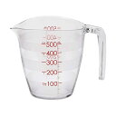 【10個セット】 マーナ marna 目盛りが見やすい 計量カップ 500ml 電子レンジ / 食洗機対応 耐熱 注ぎやすい フック穴付き 壁掛け 収納 K72...