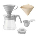 【10個セット】 HARIO ハリオ V60コーヒーサーバー02 セット ペールグレー 1-4杯用 コーヒードリップ 日本製 VCSD-02PGR コーヒードリ...