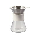 【10個セット】 HARIO ハリオ ガラスコーヒーメーカー Glass Coffee Maker 実用400ml ホワイト 日本製 S-GCM-40-W カフ...