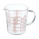 【3個セット】 HARIO ハリオ 日本製 耐熱ガラス製 メジャーカップワイド 500ml MJCW-50-R-BK メジャーカップ ワイド クリア 人気商品