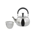 【10個セット】 ベストコ ティーポット 急須 ステンレス製 茶こし付き トップハンドル 700ml 大容量 ミラー仕上げ NQ-0023 ルテ ステンレスポッ...