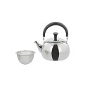 【5個セット】 ベストコ ティーポット 急須 ステンレス製 茶こし付き トップハンドル 1.0L 大容量 ミラー仕上げ NQ-0024 ルテ ステンレスポット ...