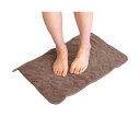 【10個セット】 オカ OKA お風呂上がりの 足ふきマット 約40cm×60cm ブラウン マイクロファイバー タオル地 バス バスマット 速乾 吸水 マット...