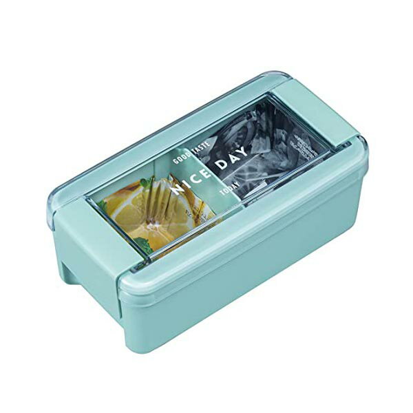 【5個セット】 岩崎工業 イージーケア ランチボックス 1段 レンジ対応 食洗機対応 ミント 520ml 幅16.1×奥行8.4×高さ6.4cm B-1487 MT 抗菌 女性 一段 男性 弁当箱 キッチン 中学生 お洒落 女子 かわいい 高校生 高品質
