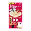 【3個セット】 いなば チャオ ちゅ る まぐろ 14g×4本 ペースト 国産品 おやつ SC-71 いなばペットフード チュール CIAO 緑茶消臭成分配合 ...