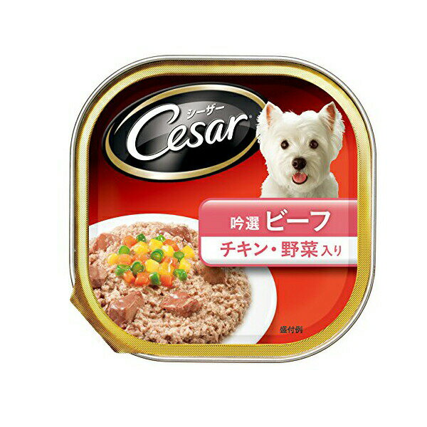 【6個セット】 マースジャパンリミテッド シーザー吟選ビーフ チキン・野菜入り 100g CE29N フレーク イヌ 全年齢 全品種 ウエットフード エムジェイラボ 吟撰ビーフ マースジャパン 犬用フード ペットフード ドッグフード 総合栄養食 吟選ビーフ ペット用品 厳選素材