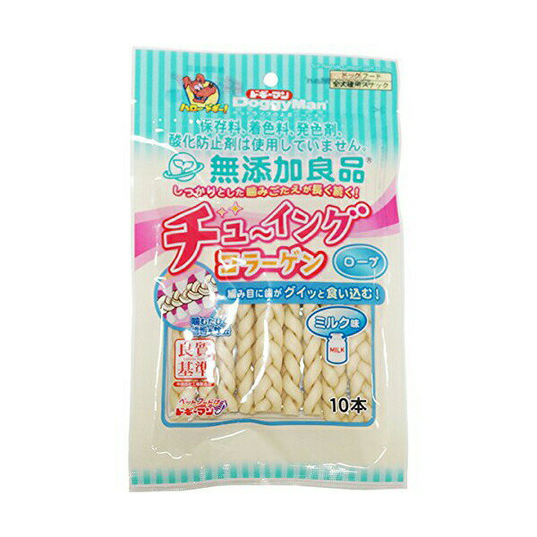 【3個セット】 ドギーマン 無添加良品 チューイングコラーゲン ロープ 10本 おやつ 全犬種 オールステージ ドギーマンハヤシ 犬用おやつ デンタルケア 犬用フード ペットグッズ ペットフード ミルク味 酸化防止剤 ドッグフード ペット用品 歯垢除去 厳選素材