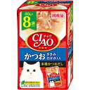 【3個セット】 チャオ (CIAO) キャットフード パウチ かつお ささみ・おかか入り 40g×8袋 厳選素材