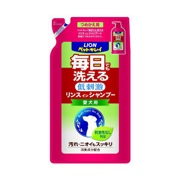 ■品名：毎日でも洗えるSP犬用詰替え400ml■JAN：4903351001817■詳しい仕様・成分等はメーカーHPをご確認ください。■※メーカーの都合により仕様・パッケージは余儀なく変更される場合がございます。■※新品未開封ですがパッケージに若干のスレや傷みがある場合がございますので予めご了承ください。■商品は6個（6点）のお値段です。■当店では、ペット用のフード、おやつは　3か月以上消費期限があるものを取寄せて出荷しております。