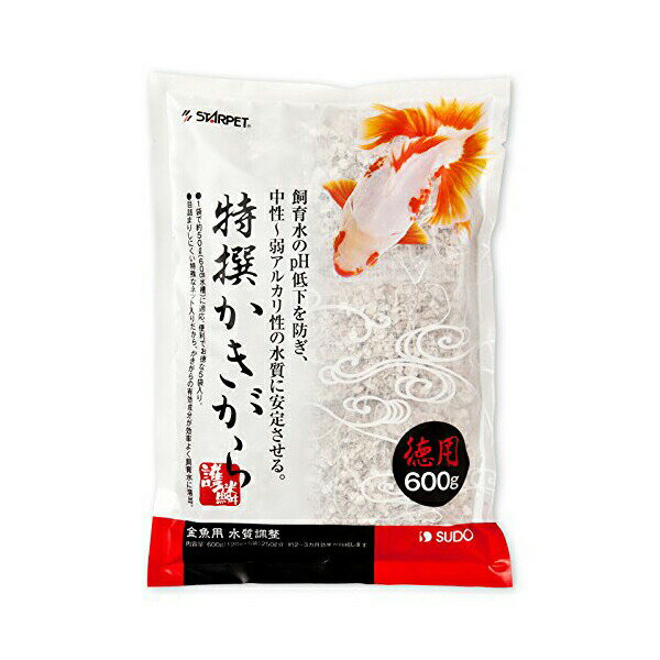 ■品名：特撰かきがら徳用600g■JAN：4974212056673■詳しい仕様・成分等はメーカーHPをご確認ください。■※メーカーの都合により仕様・パッケージは余儀なく変更される場合がございます。■※新品未開封ですがパッケージに若干のスレや傷みがある場合がございますので予めご了承ください。■商品は6個（6点）のお値段です。■当店では、ペット用のフード、おやつは　3か月以上消費期限があるものを取寄せて出荷しております。