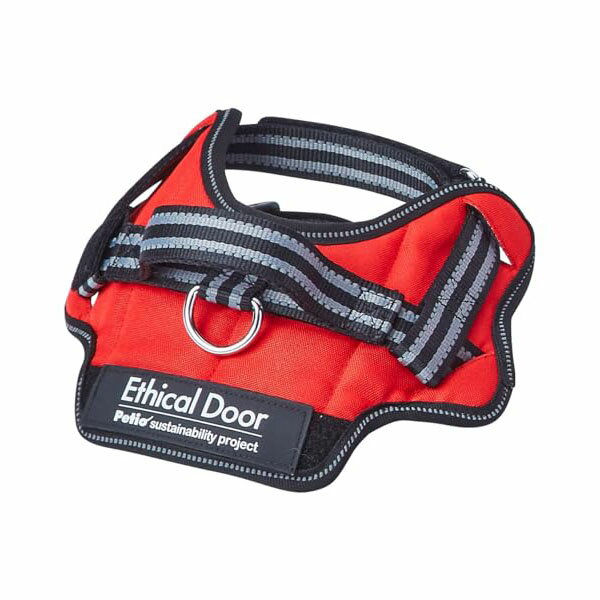 ペティオ 犬用胴輪 EthicalDoor イージーウェアハーネス レッド S