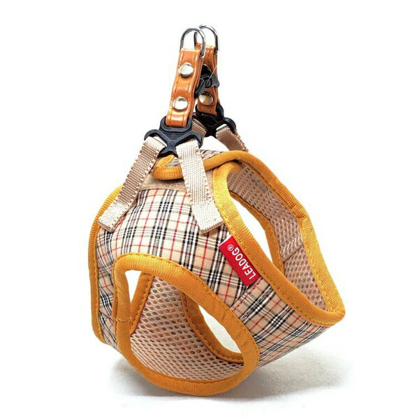 リードッグ Bチェックソフトハーネス ブラウン S