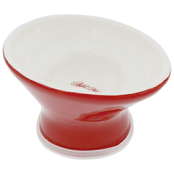 ペティオ プロショップ事業部 猫用食器 ヒゲがあたりづらく食べやすい猫用脚付き食器 タスカニーレッド