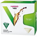 ハリオ VCF-02-100MK V60 ペーパーフィルター みさらし 1-4杯用 日本製 HARIO ライフスタイル ドリッパー キッチン 調理用品 コーヒー...