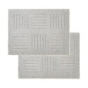【2個セット】オカ OKA ジョイントキッチンマット ピタプラス 2枚 約45cm×60cm グレー 洗える 吸着 すべり止め 高品質
