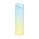 【10個セット】サーモス 水筒 真空断熱ケータイマグ 500ml ライトブルーイエロー 飲み口外せてお手入れ簡単 軽量タイプ ワンタッチオープン ステンレス ボ...
