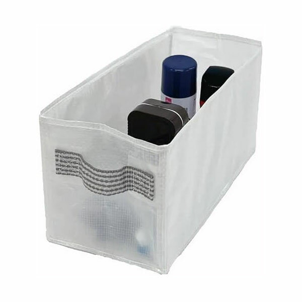 東和産業 F 小物ケース 玄関収納 収納ボックス 半透明 約13×28×14cm 不織布 通気性が良い 小物入れ 折..