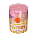 【2個セット】大和物産 爪楊枝 ナチュラル 6.5cm SC ワンプッシュ容器入り 450本入 人気商品