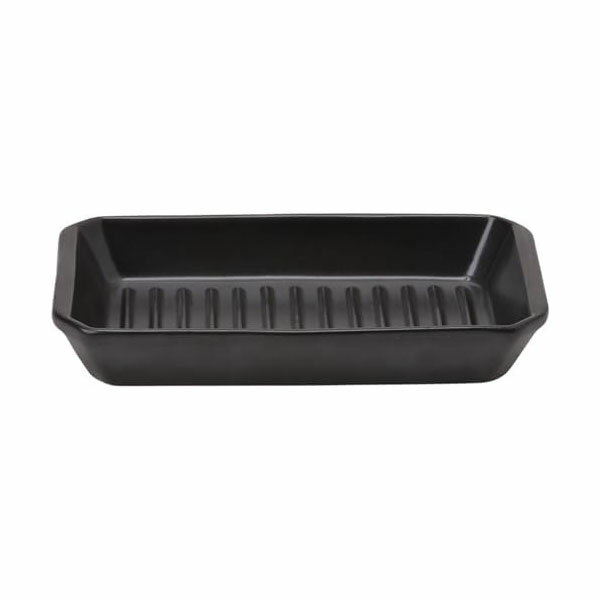 【5個セット】イシガキ デリッシュライフ レンジ 肉 魚 焼ける 陶器プレート 長角 19×11cm 4558