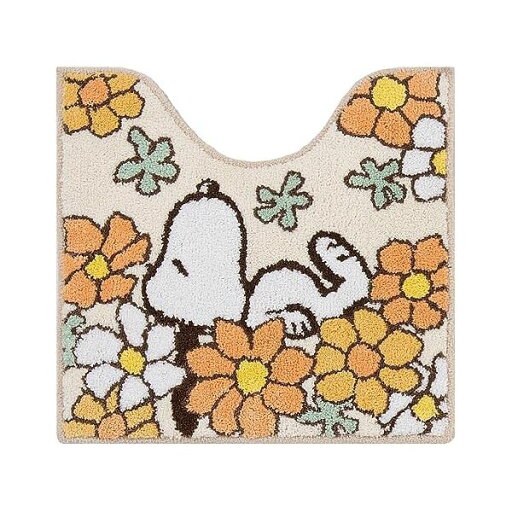 【5個セット】センコー Senko スヌーピー 花いっぱい トイレマット 約58×60cm オレンジ キャラ アニマル 66934 高品質 【5個セット】センコー Senko スヌーピー 花いっぱい トイレマット 約58×60cm オレンジ キャラ アニマル 66934 高品質
