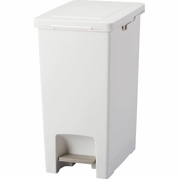 【2個セット】アスベル ゴミ箱 フタ付 ペダル式 30L 日本製 エバンペダルペール 幅25.6×奥行38.5×高さ48.8cm ホワイト 高品質