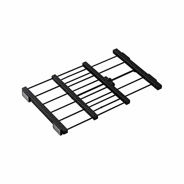 平安伸銅工業 HEIAN SHINDO つっぱり棚 隙間収納 ワイド ブラック 取付幅28.5~43cm 耐荷重2kg SMR-24B ..