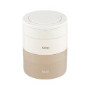 【5個セット】ベストコ 弁当箱 2段 700ml ホワイト 保温 丸型 大容量 NQ-211 高品質