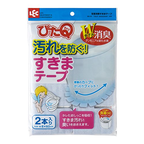 LEC ぴたQ 吸着消臭すきまテープ ブルー 2本入 消臭シート