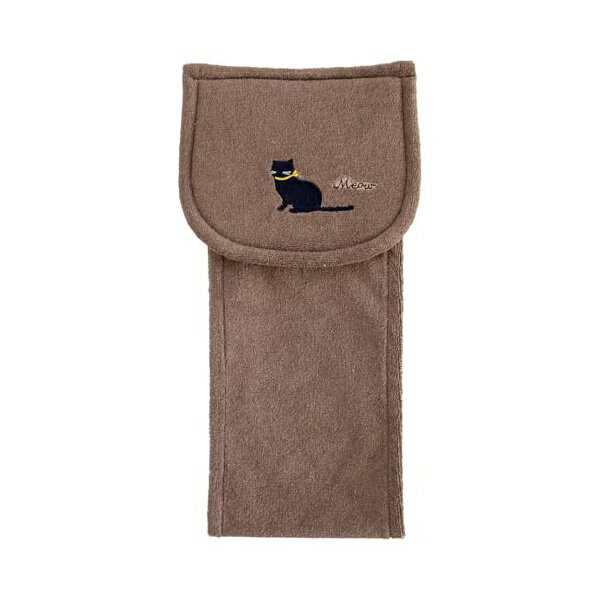 オカ (OKA) ミニョン トイレットペーパーホルダー ブラウン (ねこ かわいい カジュアル 幾何学柄 洗える)