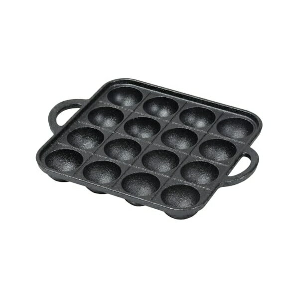 【3個セット】 パールキンゾク パール金属 たこ焼き プレート 16穴 鉄鋳物製 幅24.5×奥行19.5×高さ3.5cm スプラウト HB-6483