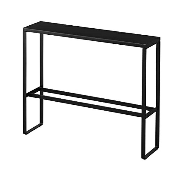 ヤマザキ ジツ 山崎実業 (Yamazaki) 天板付き スリッパラック ブラック 約W50XD12XH40.5cm スマート sm..